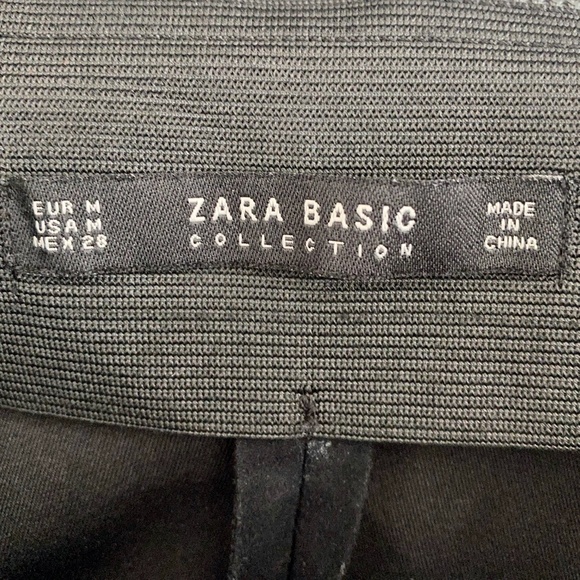 Zara Black Faux Suede Skinny Legging Pants - M - Picture 6 of 6